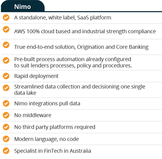 Nimo Features